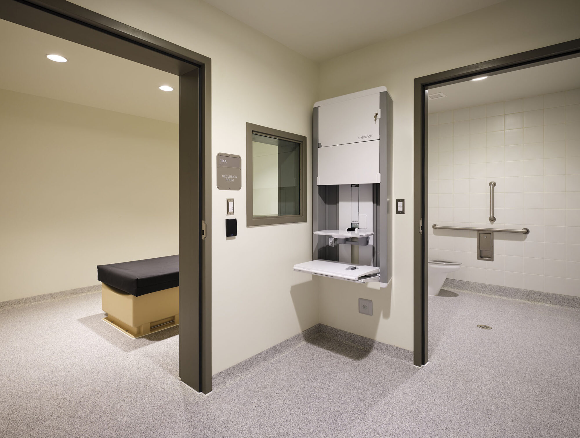 Interior clinical space at the WA DSHS Center for Behavioral Health at Maple Lane.